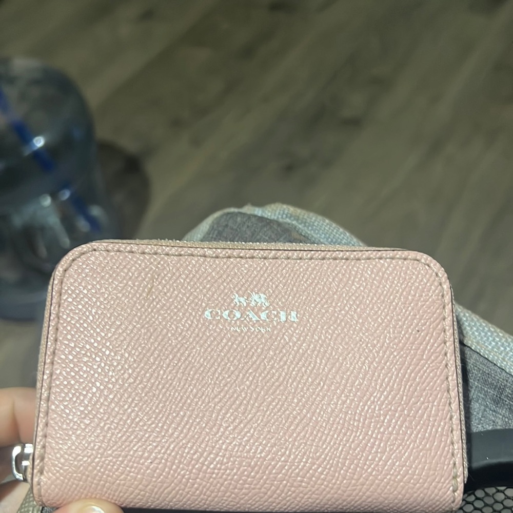 Coach pink small wallet